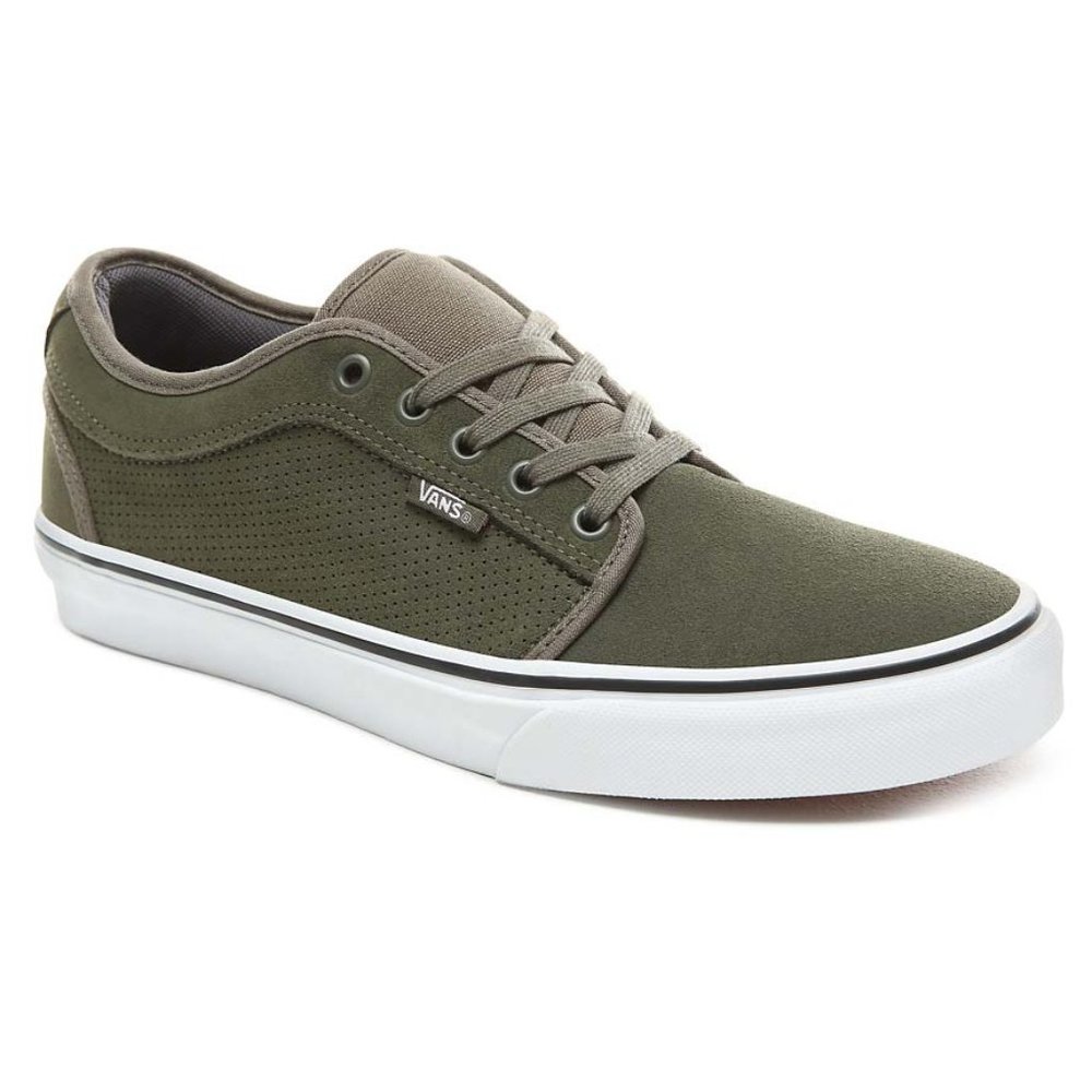 [New] Vans Chukka Low Perf Grape Leaf/True White Men's Classic Skate Shoes